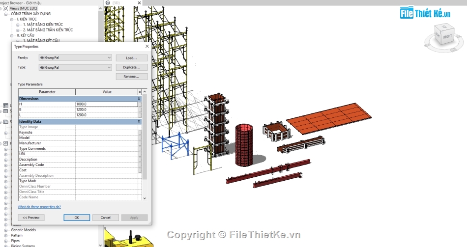 Family revit biện pháp thi công,family thi cong,tổng hợp biện pháp thi công,biện pháp thi công nhà,revit biện pháp thi công